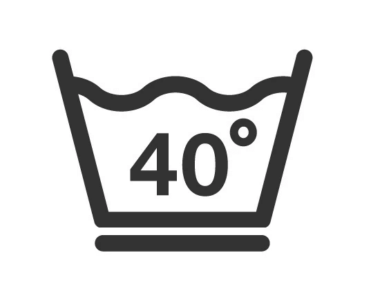Prać do 40°C z zachowaniem ostrożności Prać do 40°C z zachowaniem ostrożności